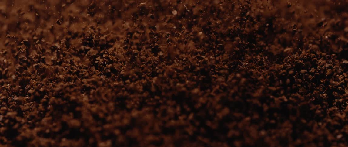 Brown powder is shifted around