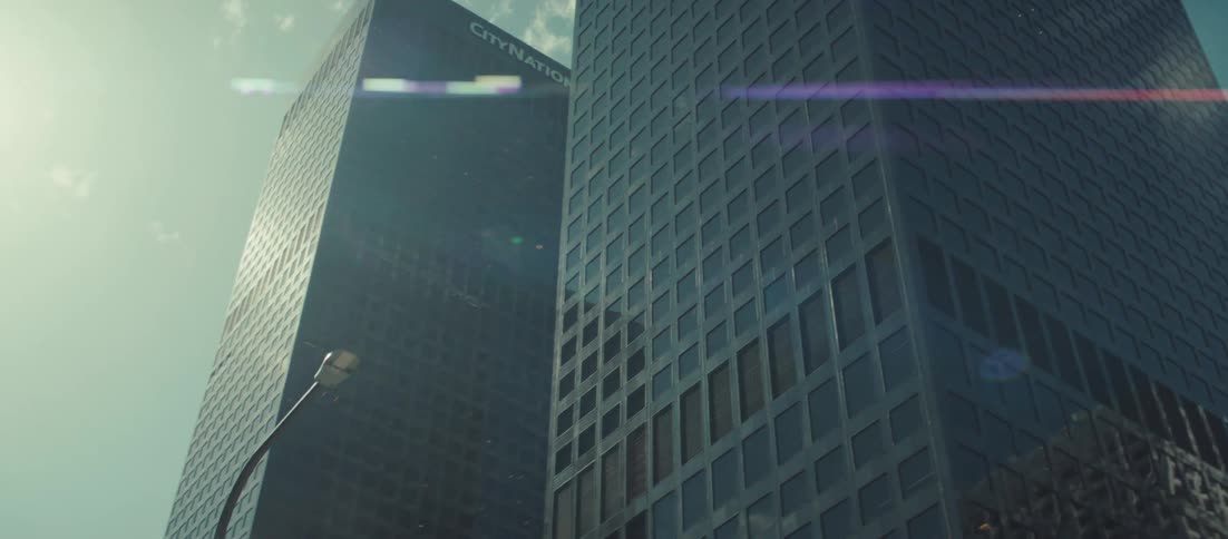 A few towering skyscrapers