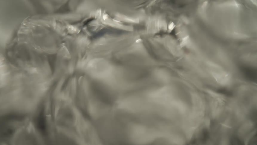 Roiling bubbles in the water