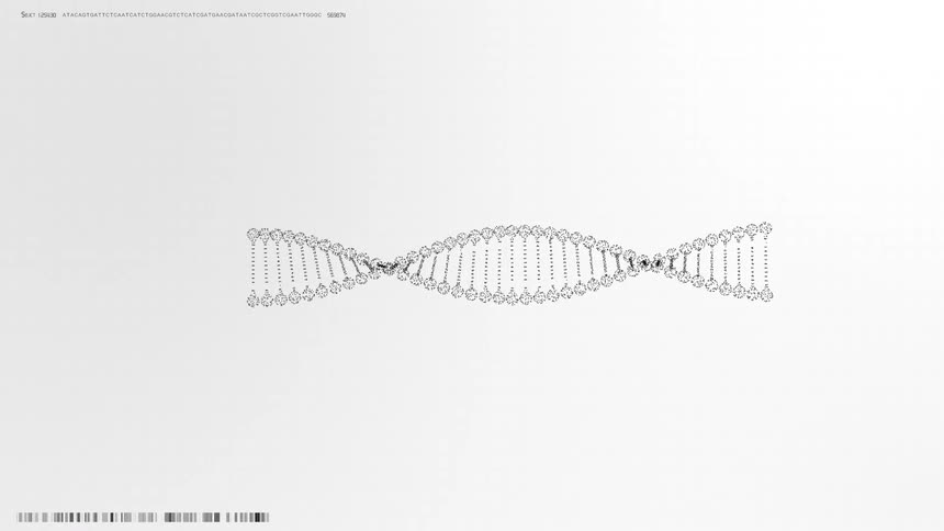 A helix spiraling