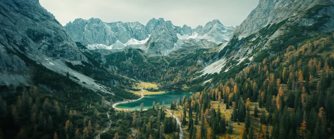 A remote valley in the mountains