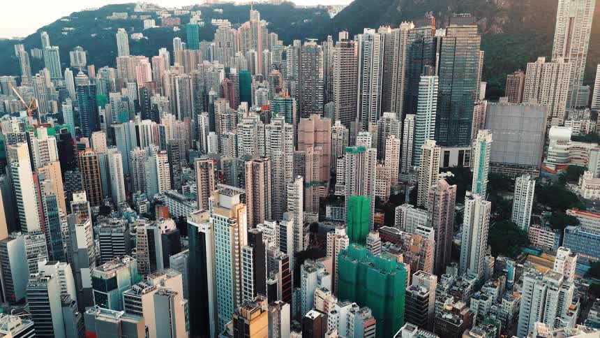 A large city skyline