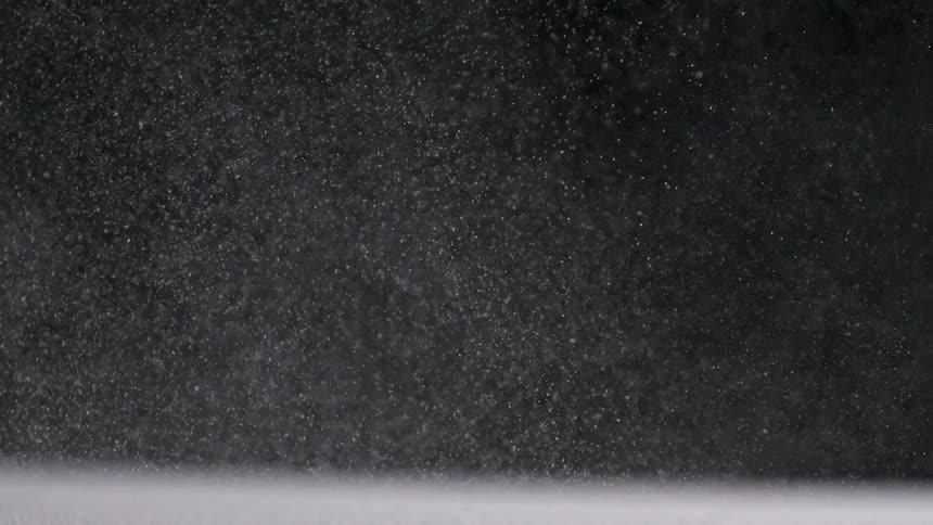 Intense dust falling continuously onto the surface