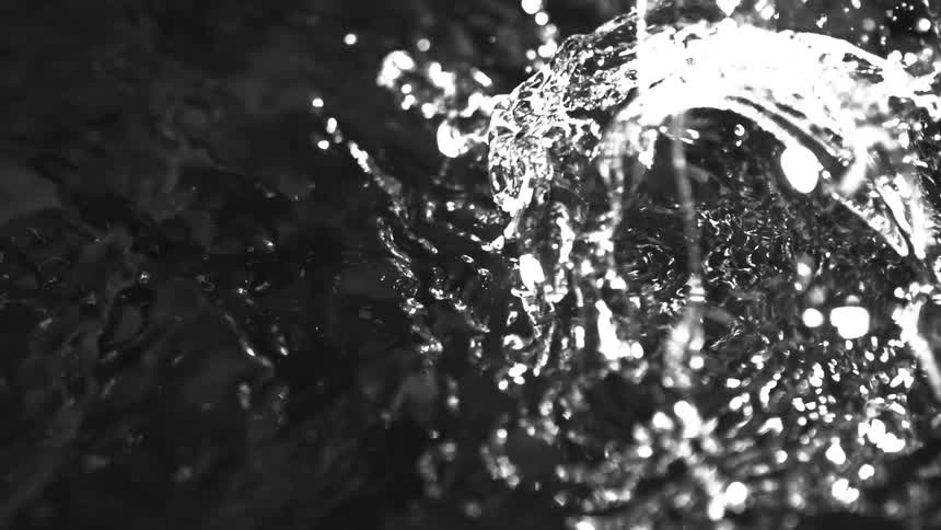 Water in a river ripples outward after a splash creating gentle waves that spread across the surface