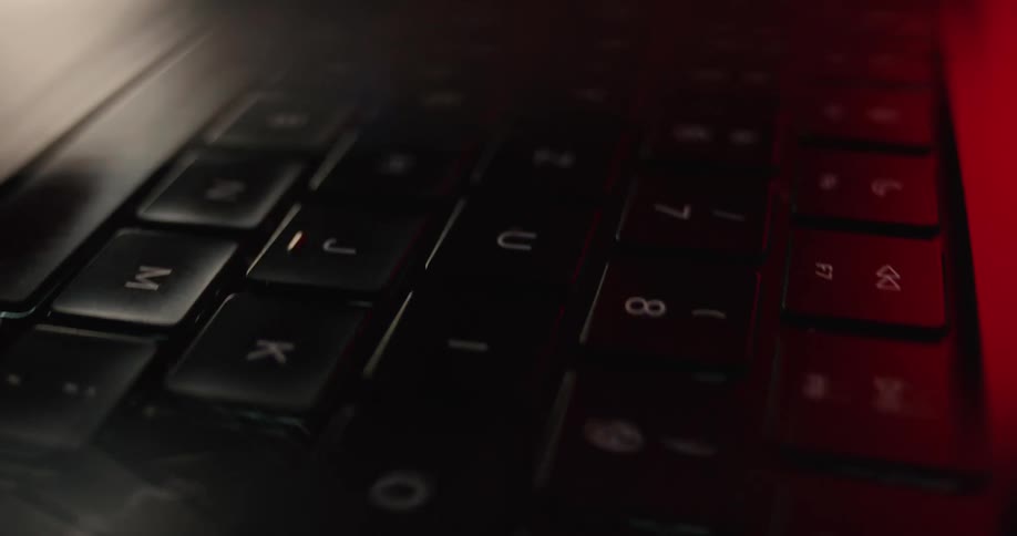 A laptop with a keyboard