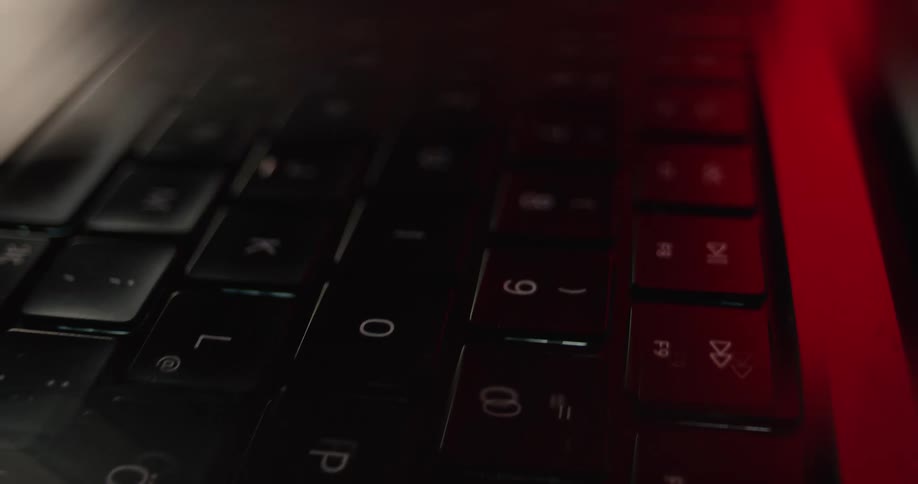 A laptop with a keyboard