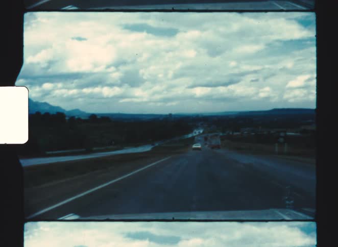 A view of cars driving on a highway