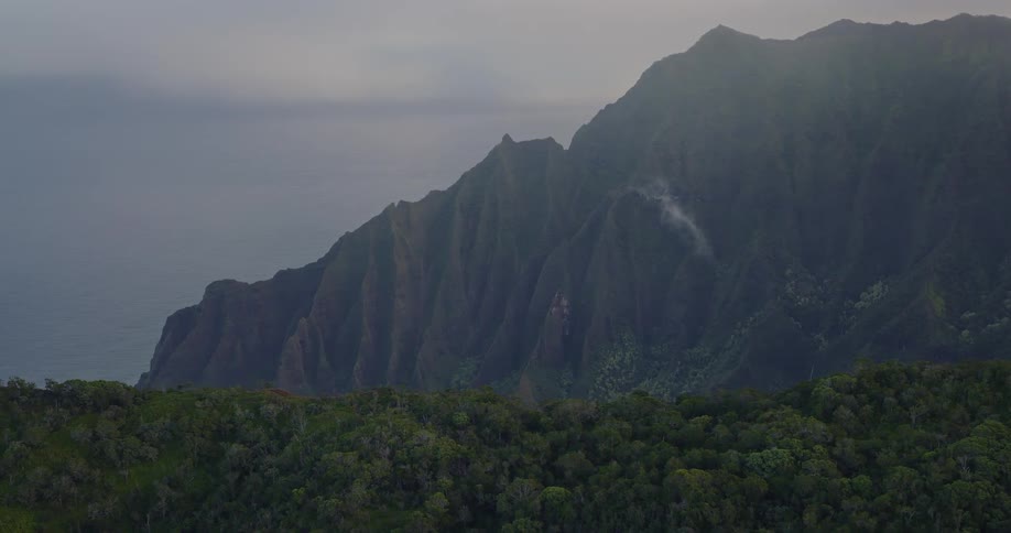 A view of a mountain range