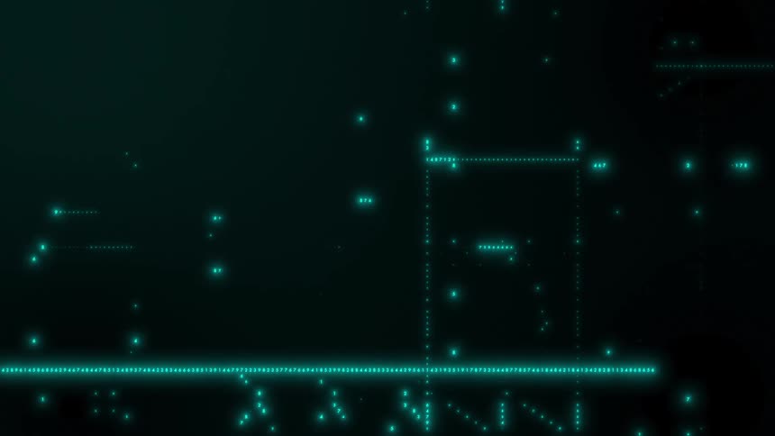 A digital drawing of blue lines