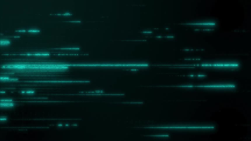 A sequence of blue glowing lights animating in a row each one turning on as it moves to the right