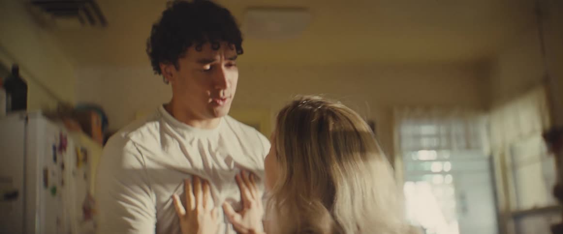A man and woman having a fight in a room