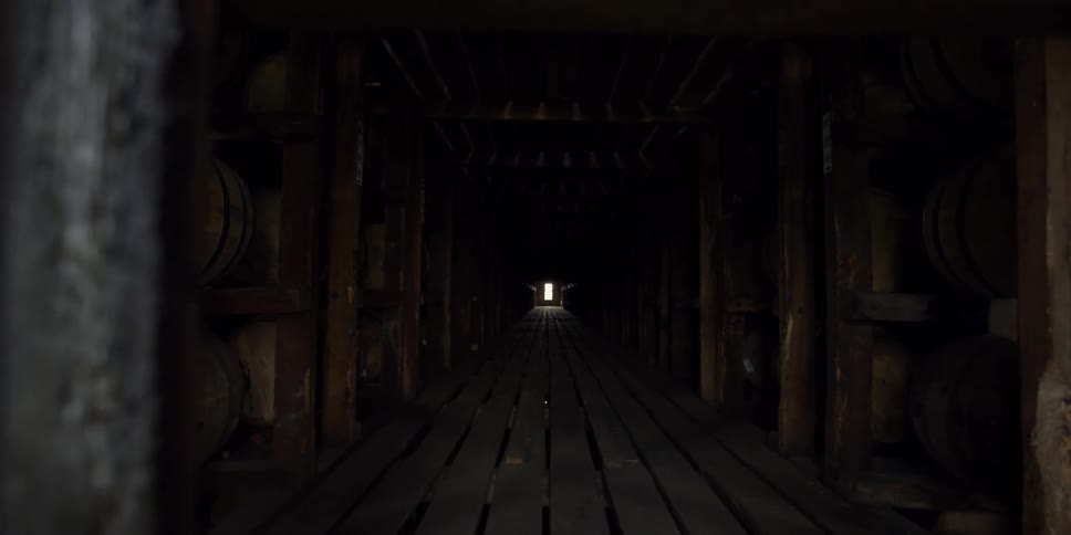Underneath the pier is very dark