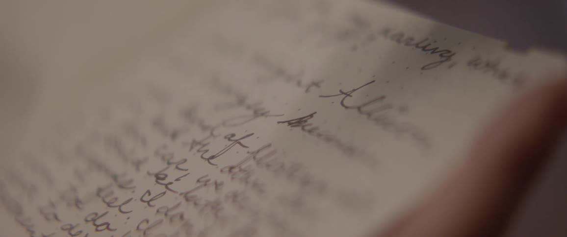 The notebook is full of words