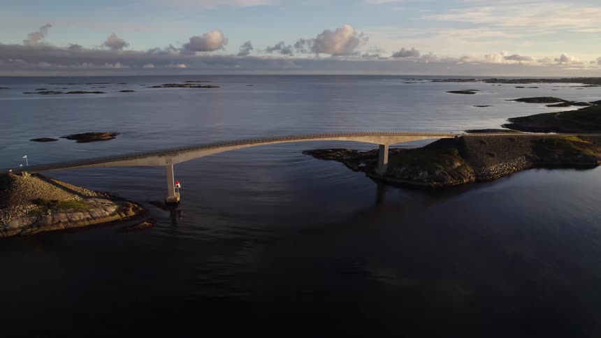 Bridge over the water between islands