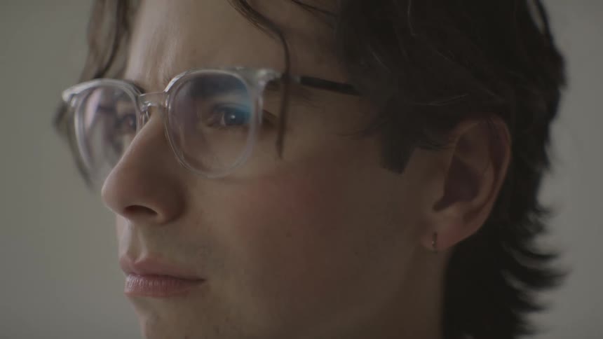 A portrait of a man's face