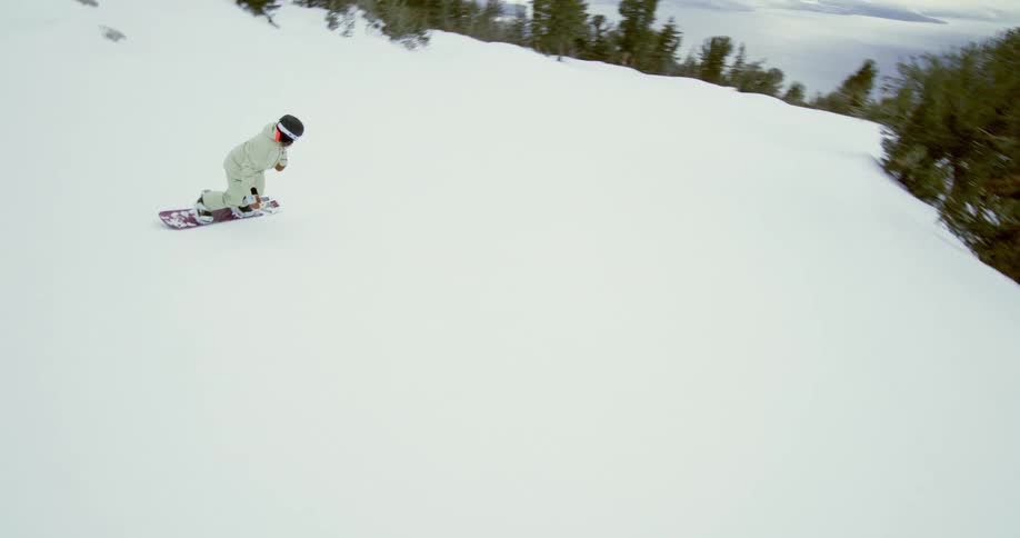 Person skiing on a snowcovered mountain
