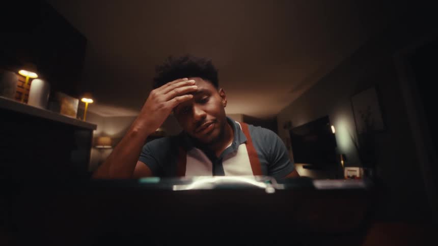 A man working on a laptop