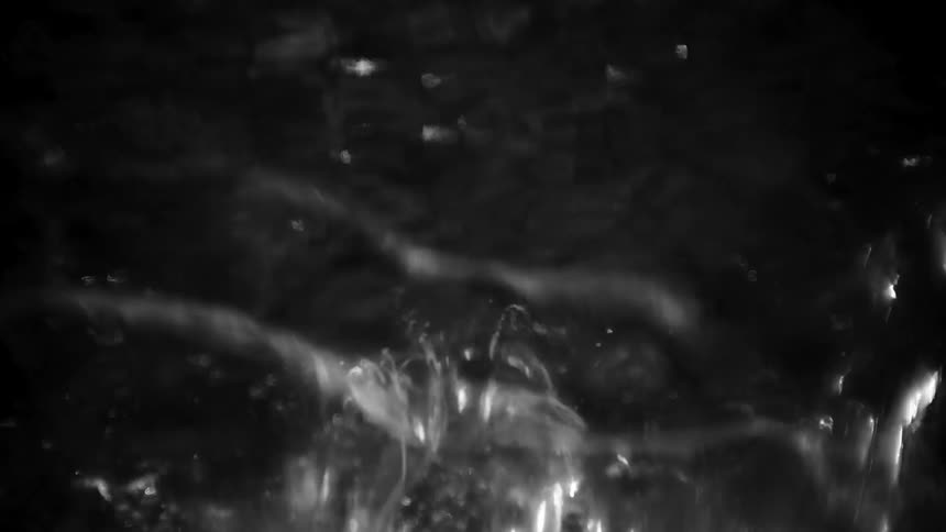 Water running over a surface