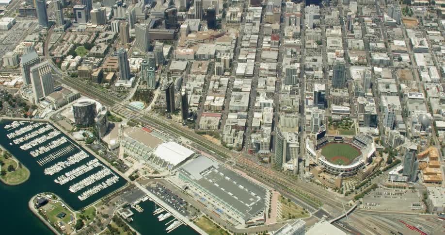 Birds Eye View of Downtown San Diego, California
