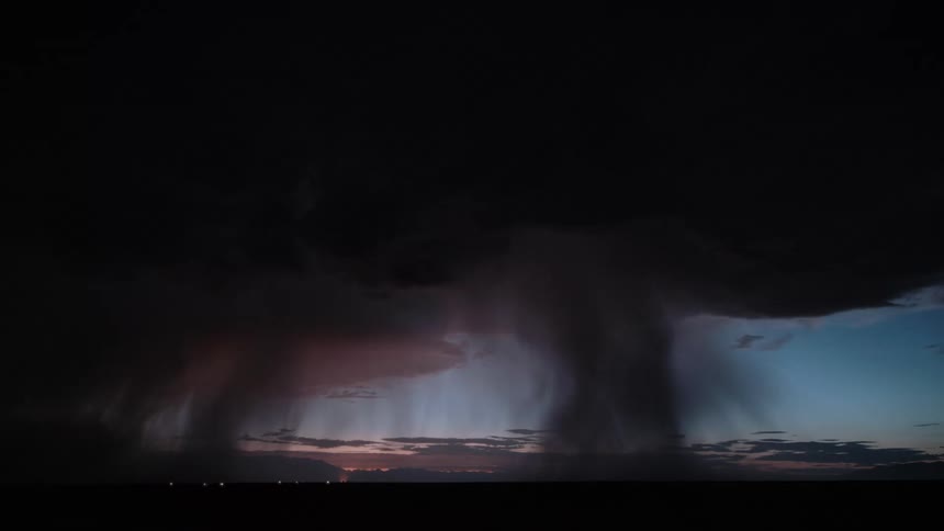 Rain and thunderstorm