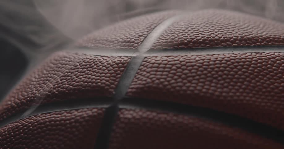 Smoke around a basketball