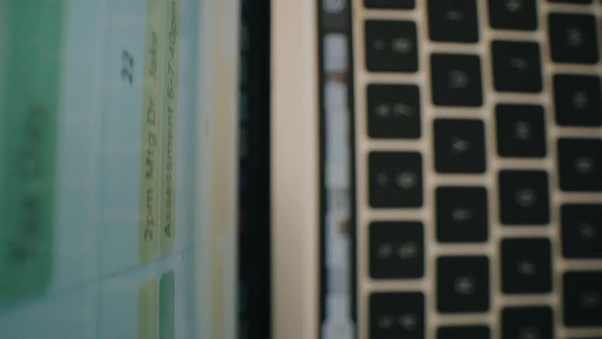 A close up of a laptop computer