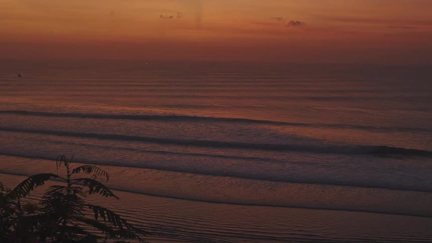 Some waves reaching the coast outdoors