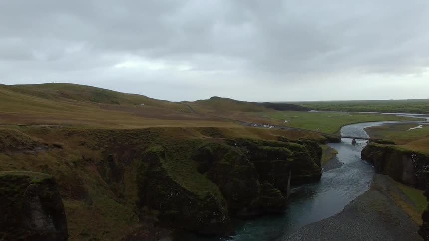 A creek runs through these fields