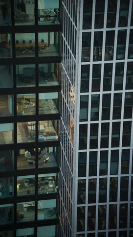 A tall building in a city