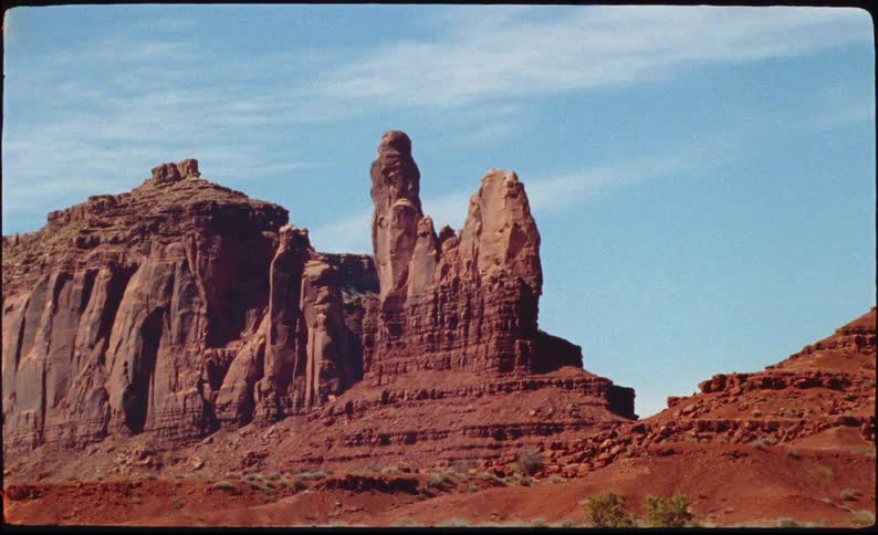 Desert landscape with canyons