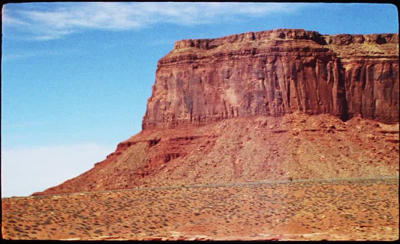A view of a mesa in the desert