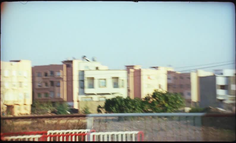 Residential area with buildings and apartments