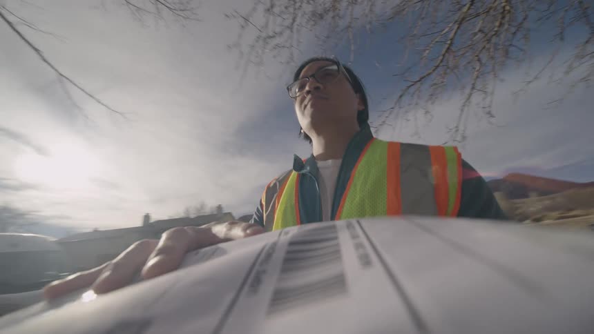 A man delivering a package