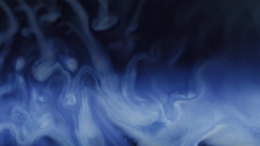 Abstract liquid blue in different shades