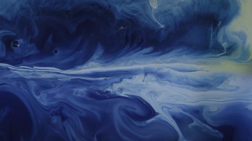 A view of some swirling paint and water colors