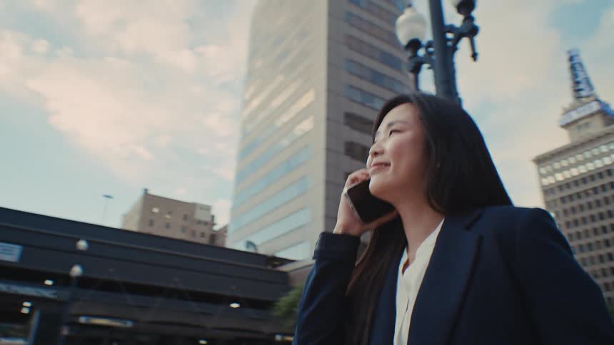 An entrepreneur moves through the city with confidence and purpose