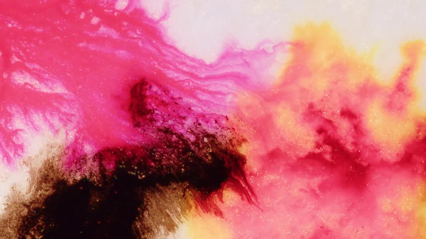 Abstract colorful ink colors