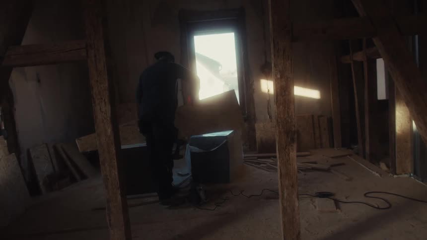 Man working on a construction site