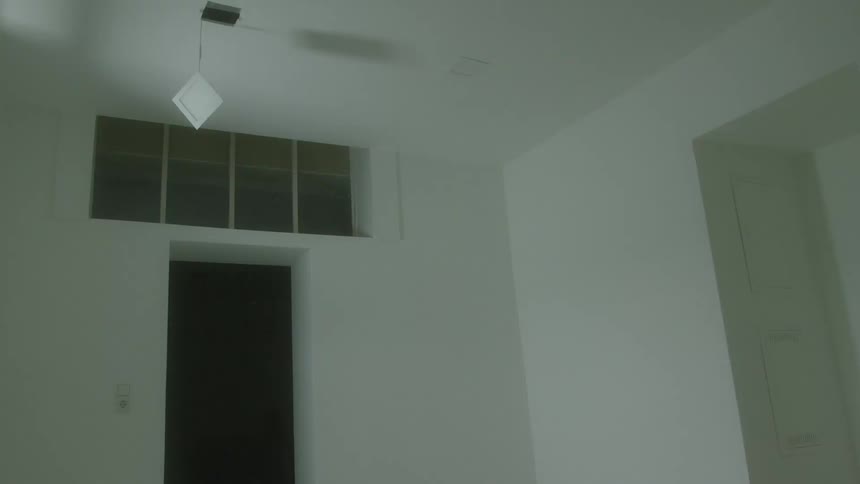 Light and shadow in an interior space