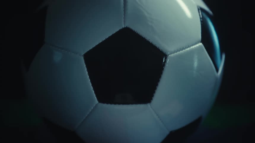 Black and white soccer ball