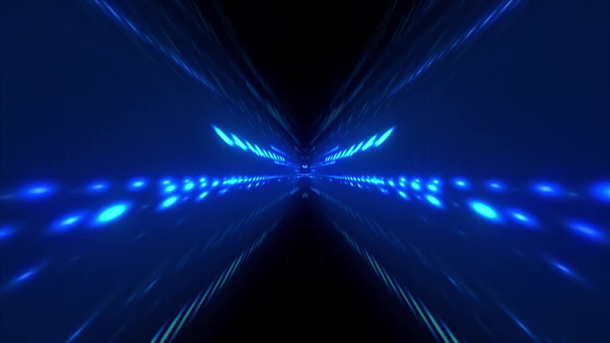 The blue dots and tubes move in the screensaver