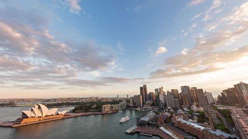 A time lapse of a city during the day