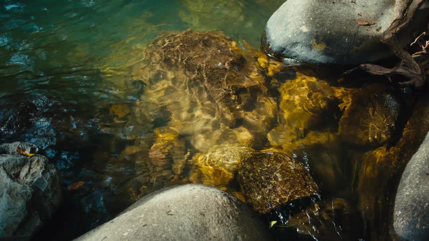 A view of some rocks near the coast