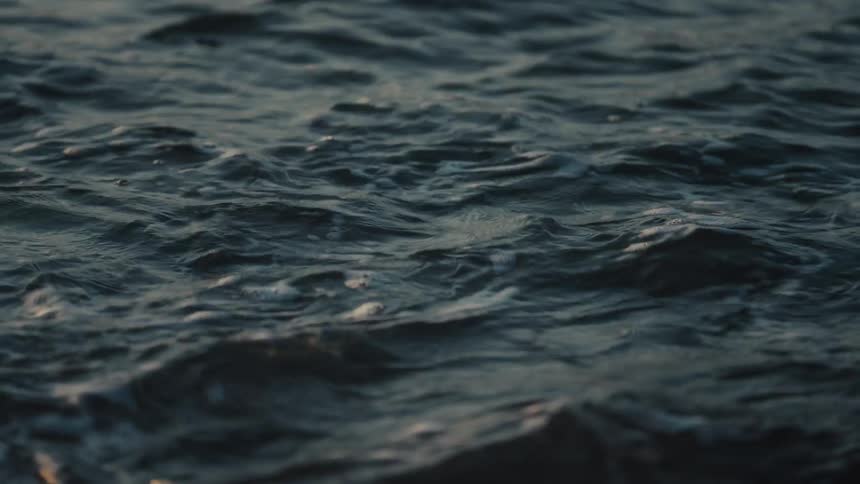 A view of some waves on a sunny day
