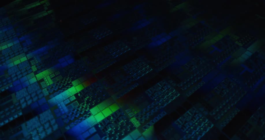 A close up of some computer chips