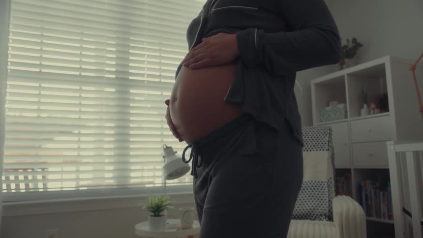 A portrait of a pregnant woman