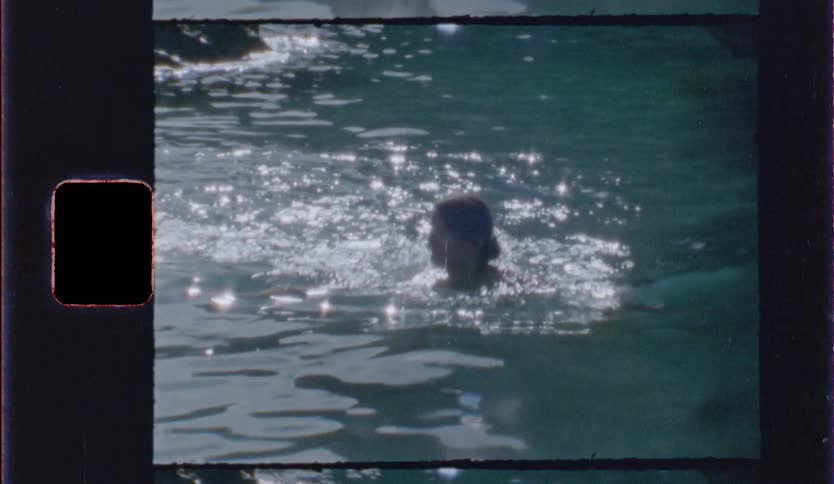 A woman swimming in water