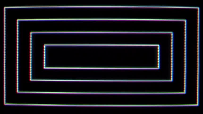 The rectangles move and multiple on the digital art