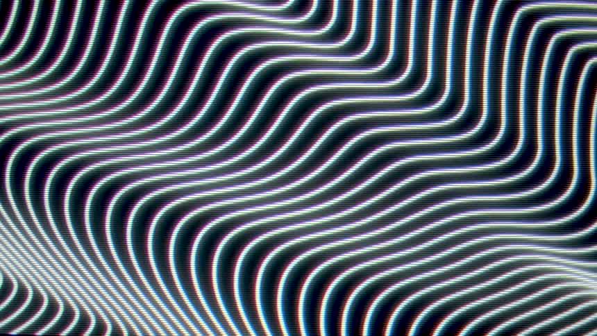 Some digital white wavy lines