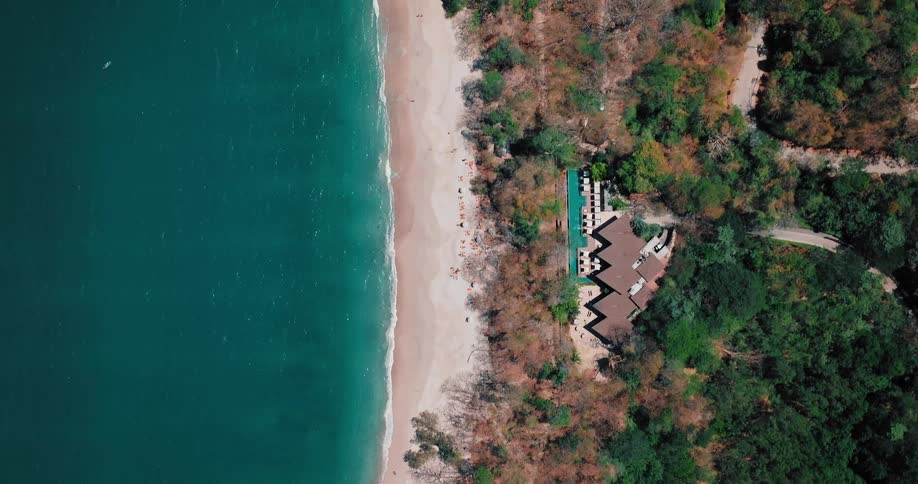 The resort is on the coast line